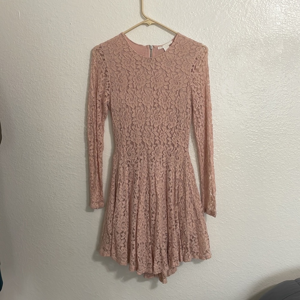 H&M blush lace dress